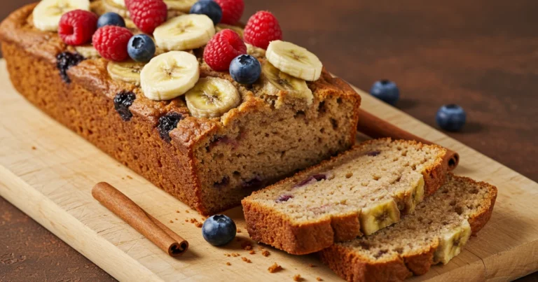 banana bread made with cake mix