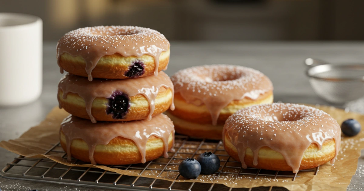 Glazed Blueberry Donut