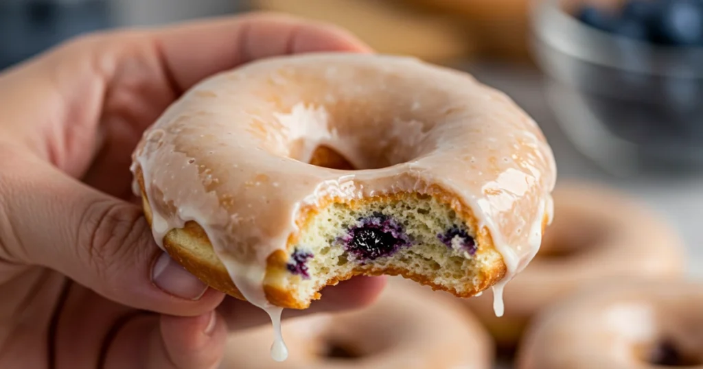 Glazed Blueberry Donut