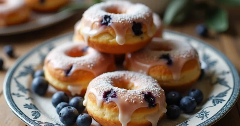 blueberry cake donut